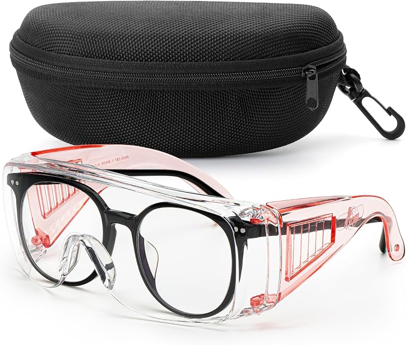 UNCO- lentes de seguridad sobre lentes, lentes protectoras, antivaho, trabajo, lentes de seguridad sobre