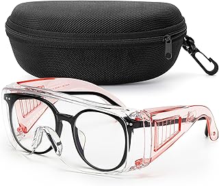UNCO- Safety Goggles Over Glasses, Protective Goggles, Safety Goggles Anti Fog, Work, Safety Glasses Over