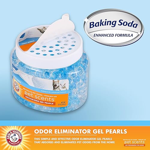 Miniatura 7 de Arm  Hammer for Pets Air Care Pet Scents Deodorizing Gel Beads in Fresh Breeze  12 oz Pet Odor Neutralizing Gel Beads with Baking Soda  Air