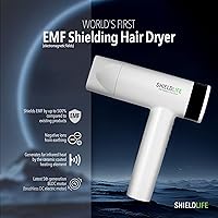 Vista 2 de Hair Dryer -99% EMF Blocking- Fast Drying, Damage-Free, Negative Ion Technology, Compact & Lightweight, Magnetic Nozzle Cap, 3 Speeds & 3