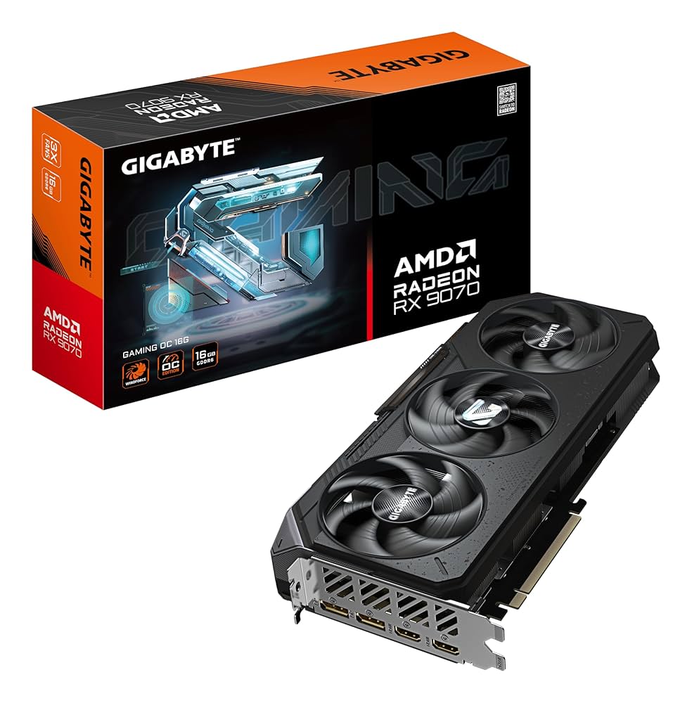 Amazon | Gigabyte Radeon RX 9070 GAMING OC 16G グラフィック