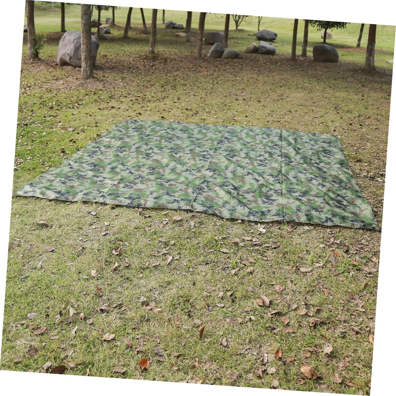 Toddmomy Multi-Function Waterproof Sunscreen Canopy Tent Ground Cloth Camouflage Outdoor Camping Shade UV Protection for Beach Picnic and Garden Use