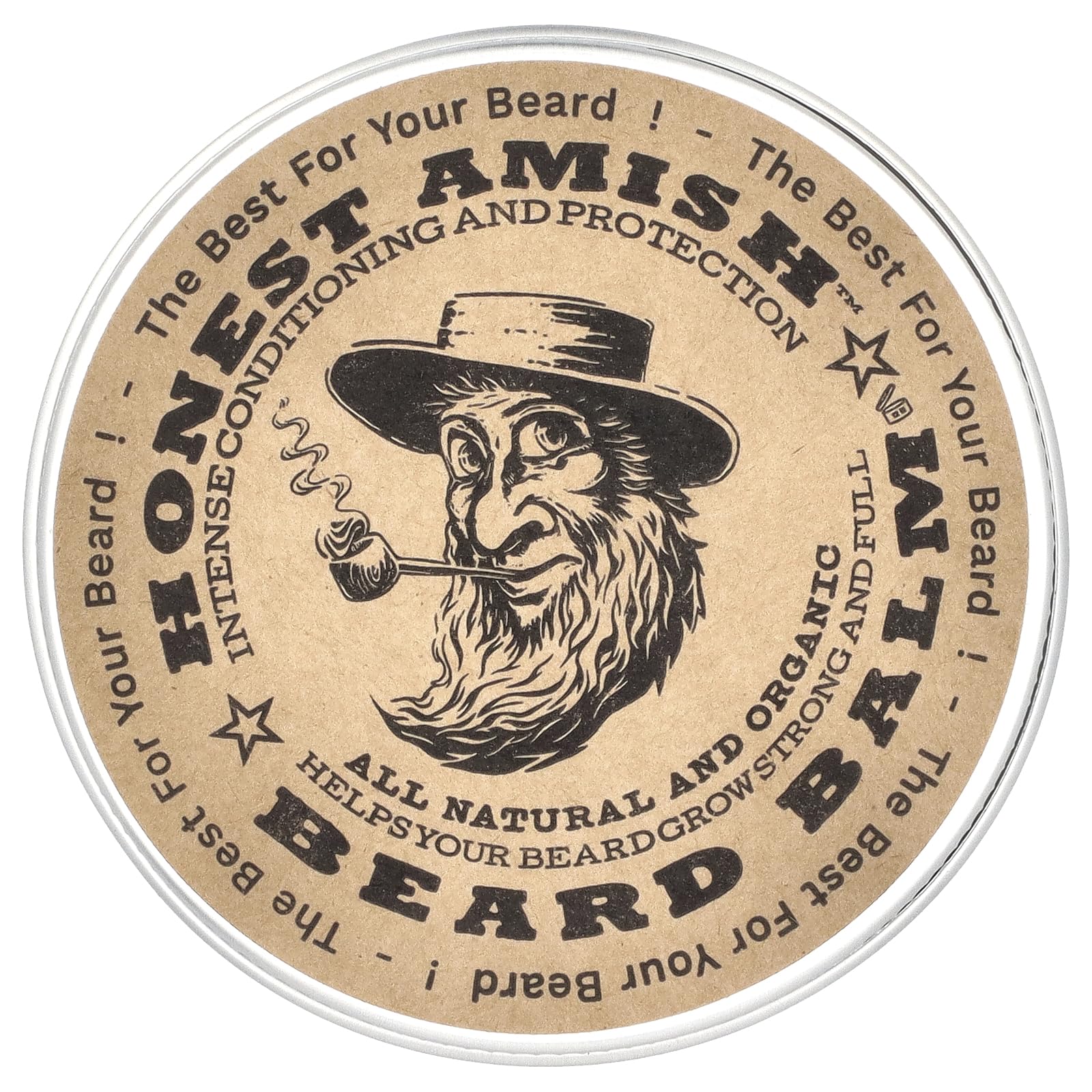 Honest Amish Beard Balm - New Large 4 Oz Twist Tin-image-11