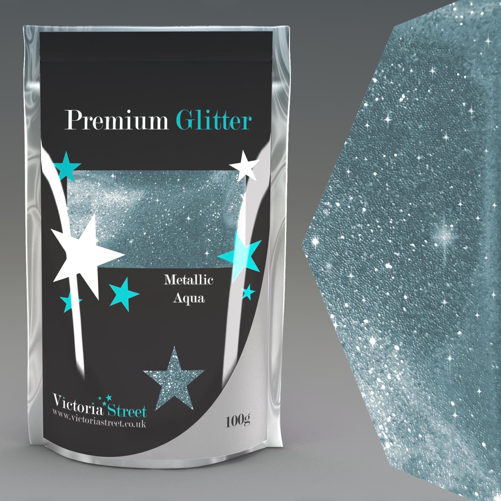 Victoria Street Blue 100G Metallic Sea Glitter Ultra Fine Wine Glass Art And Craft Nail Art Scrapbooking Non Toxic