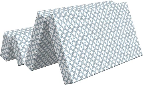 Miniatura 4 de Colchón tradicional, plegable, portugués, 78.7" x 47.2", azul blanco