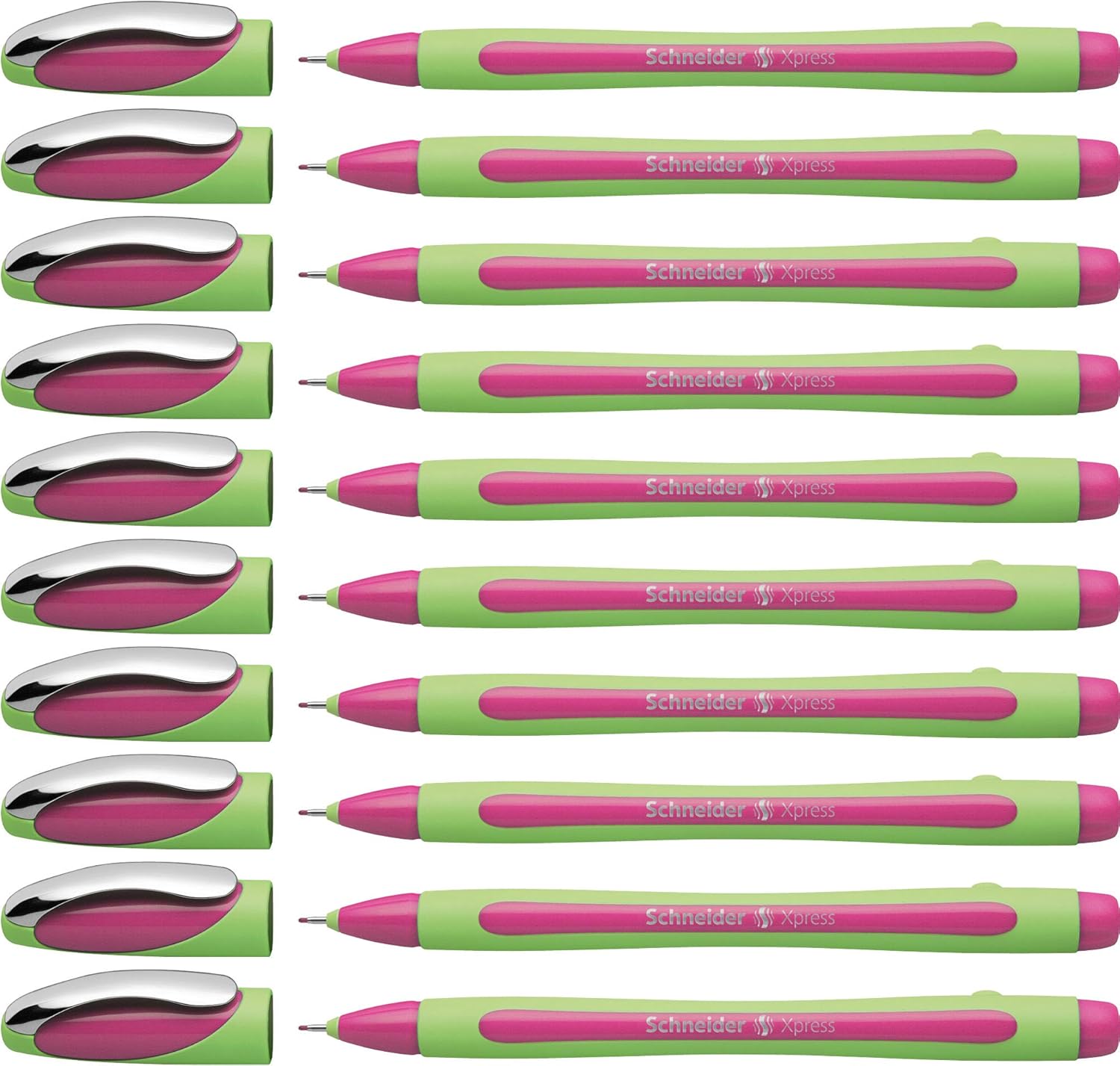 Schneider Xpress Premium Fineliner 0.8 mm, pink ink, box of 10