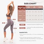 SINOPHANT Leggings haute taille pour les femmes - Longueur totale & Pantalons de yoga doux Capri Buttery pour entraînement athlétique