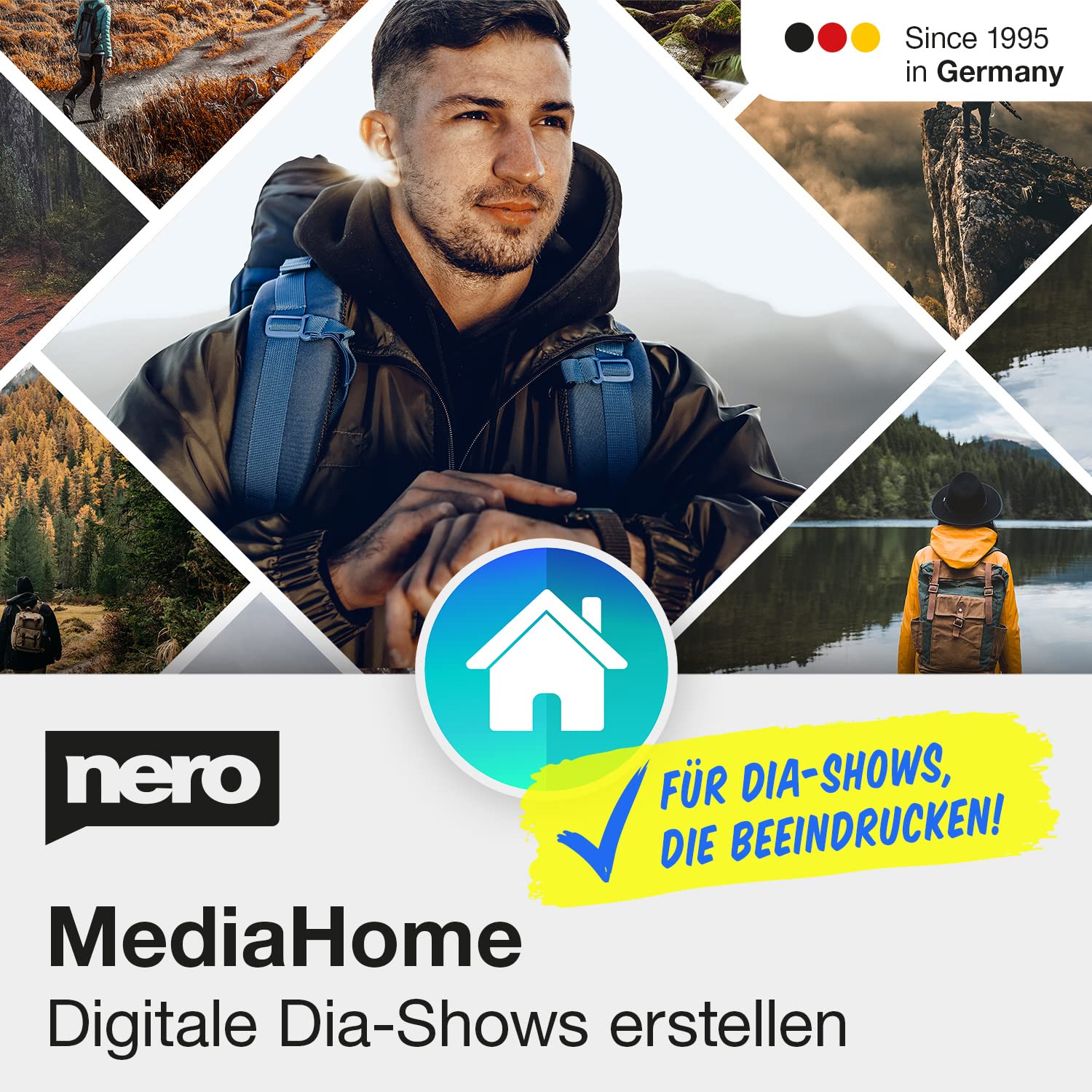 Nero MediaHome Slideshow Maker | Beeindruckende Diashows mit Musik, Titeln & Effekten erstellen | Fotos & Videos kombinieren | unlimitierte Lizenz | 1 PC | Windows 11 / 10 / 8 / 7