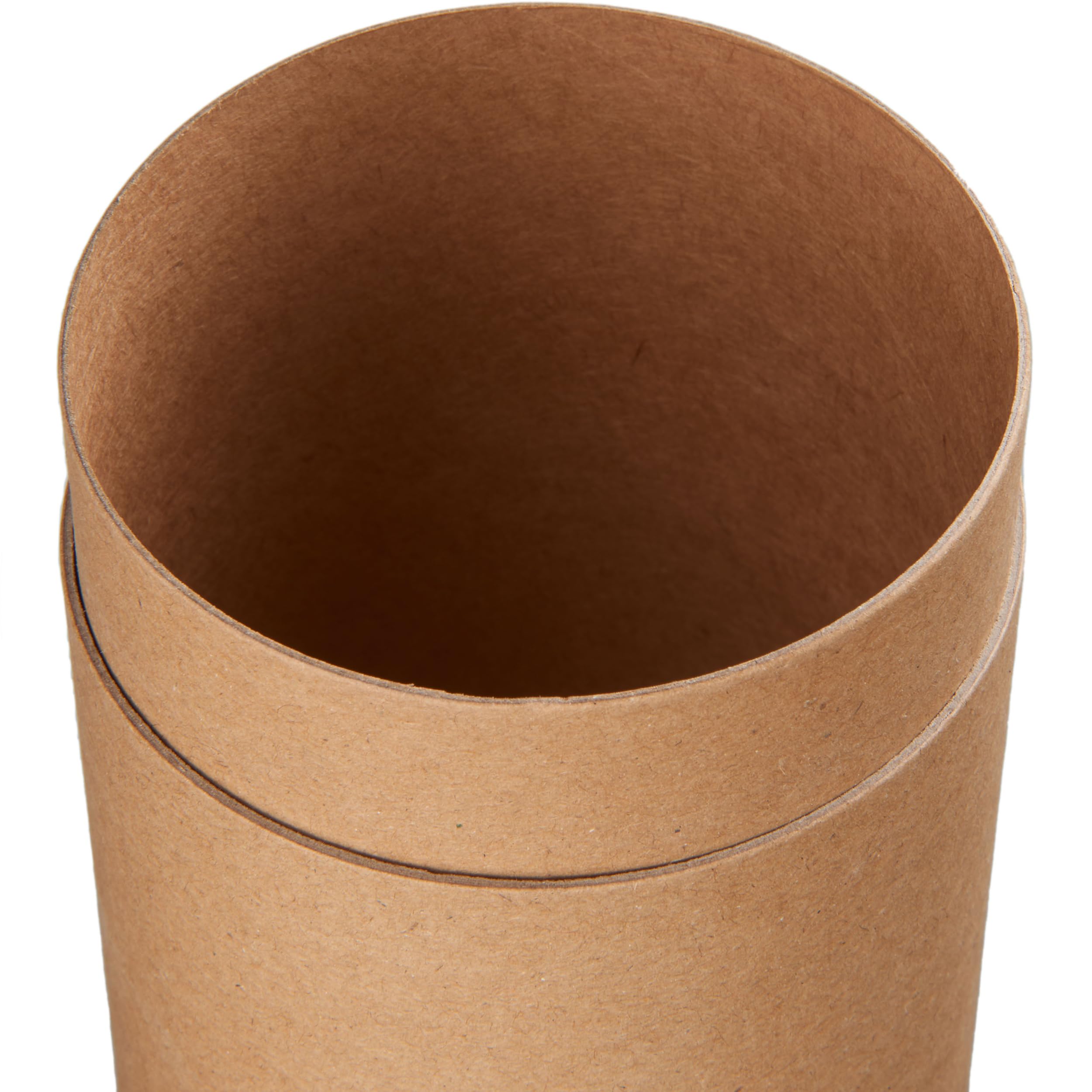 50 barattoli di carta kraft 1c | 100 x 52 mm I food grade I scatola di carta ecologica color naturale, carta kraft riciclata, adatti per alimenti