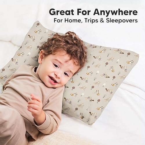 Miniatura 161 de KeaBabies Funda de almohada para niños pequeños de 13 x 18 pulgadas, funda de almohada de algodón orgánico para niños, niñas, funda de algodón suave