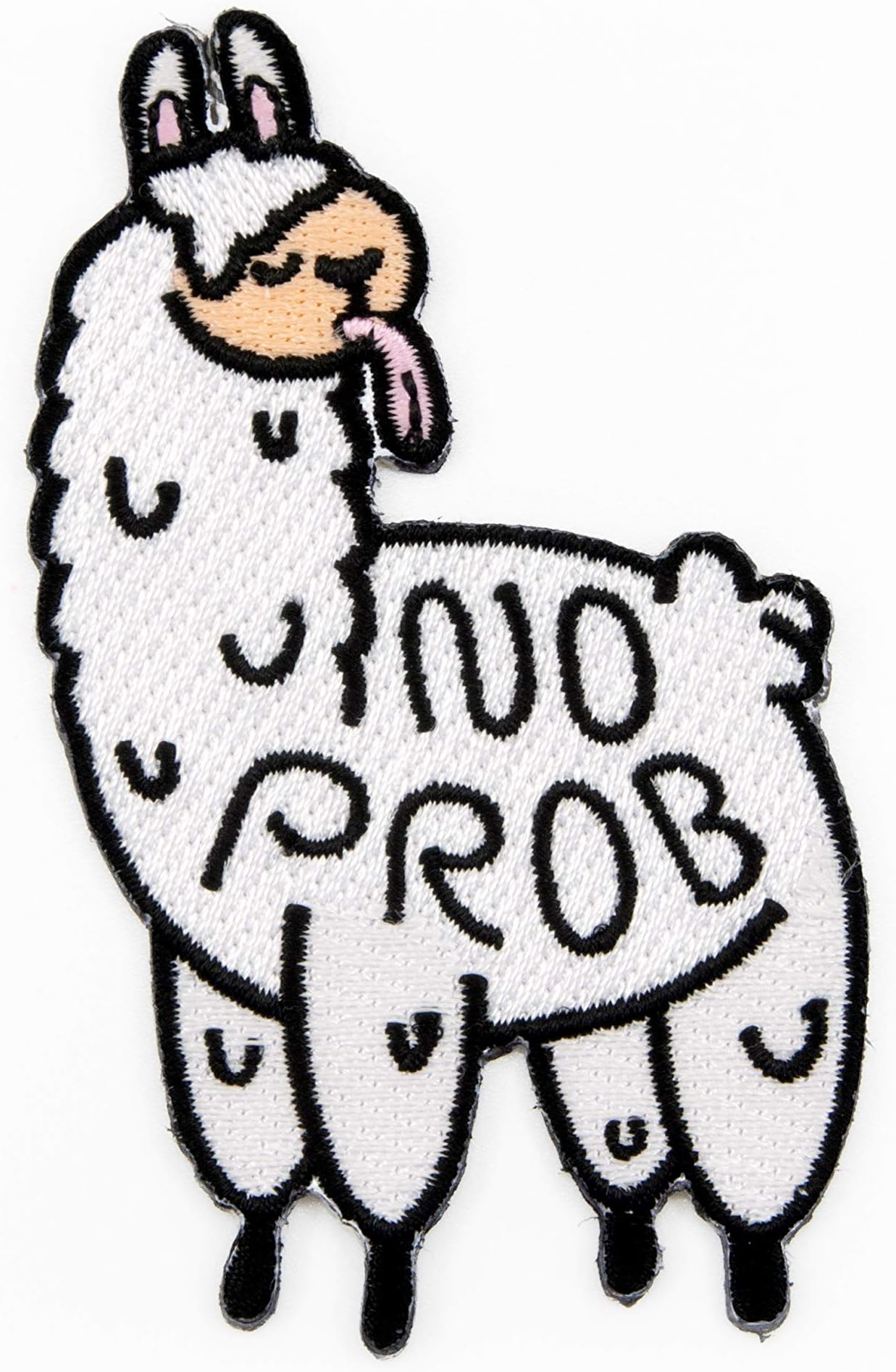 Winks For Days No Prob Llama Embroidered Iron-On Patch