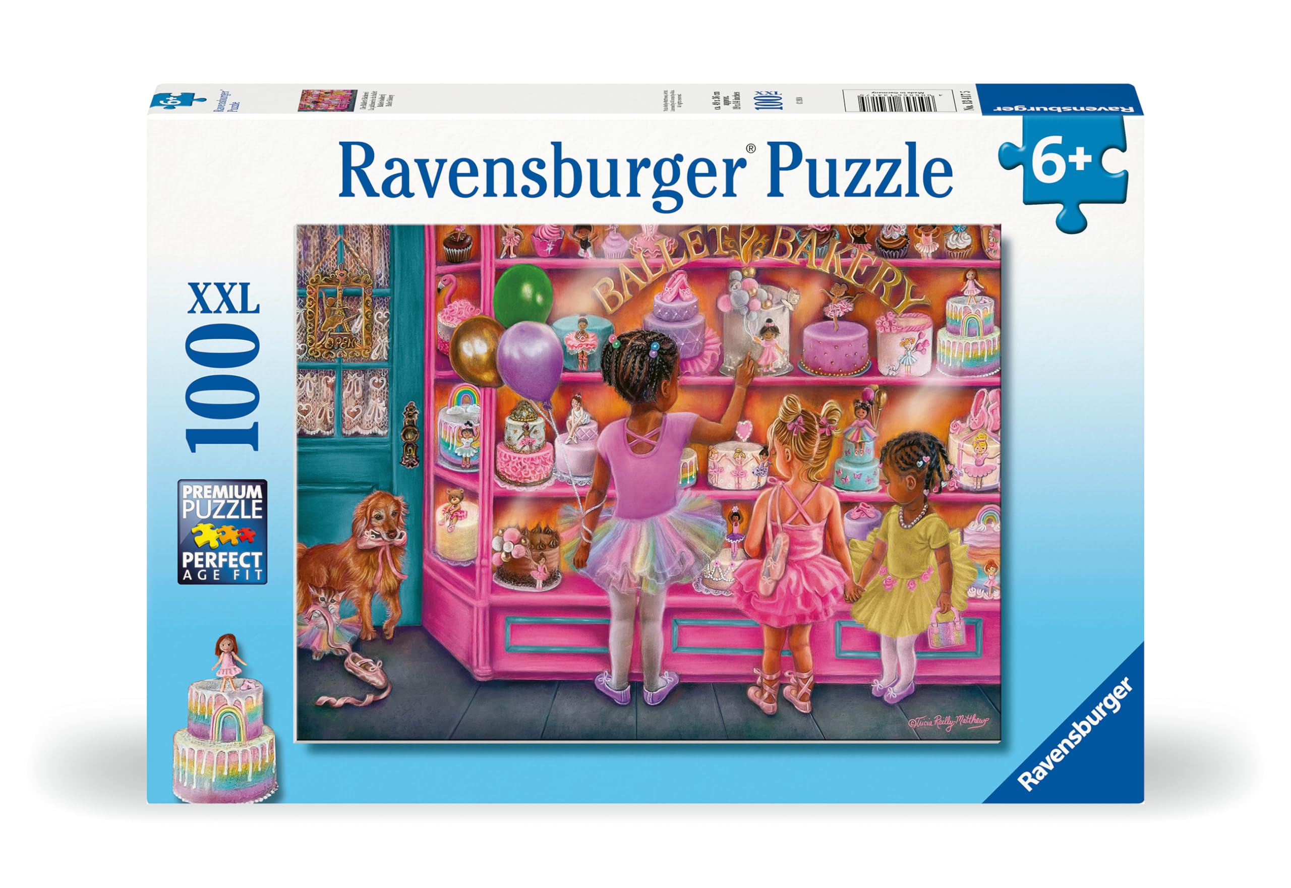 Ravensburger Ballet Bakery 100 Piece Jigsaw Puzzle for Kids Age 6 Years Up - Girls Gifts, Multicolor, 9.09 x 13.19 inches