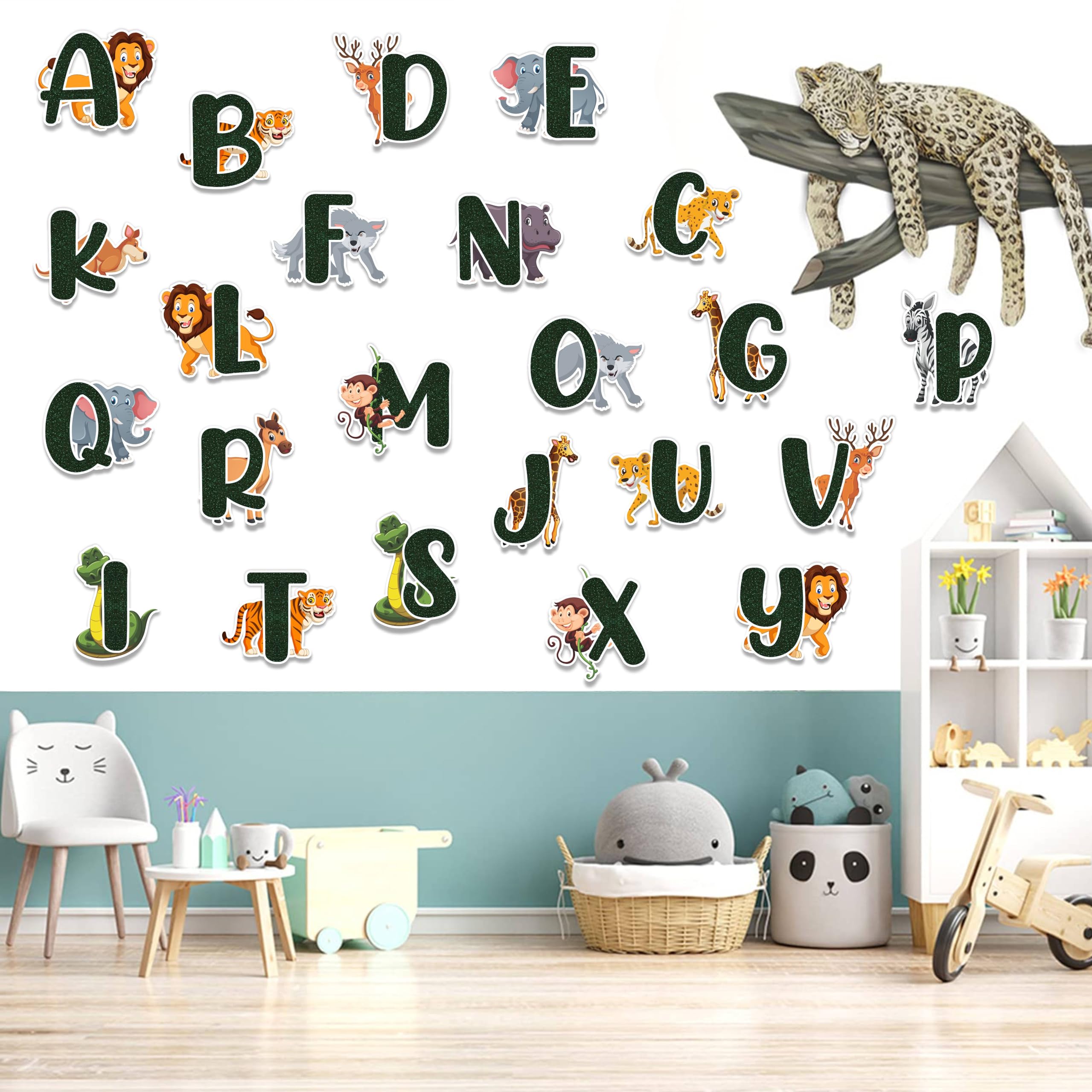 Seyal Jugle Safari A - Z Alphabet Wall Sticker