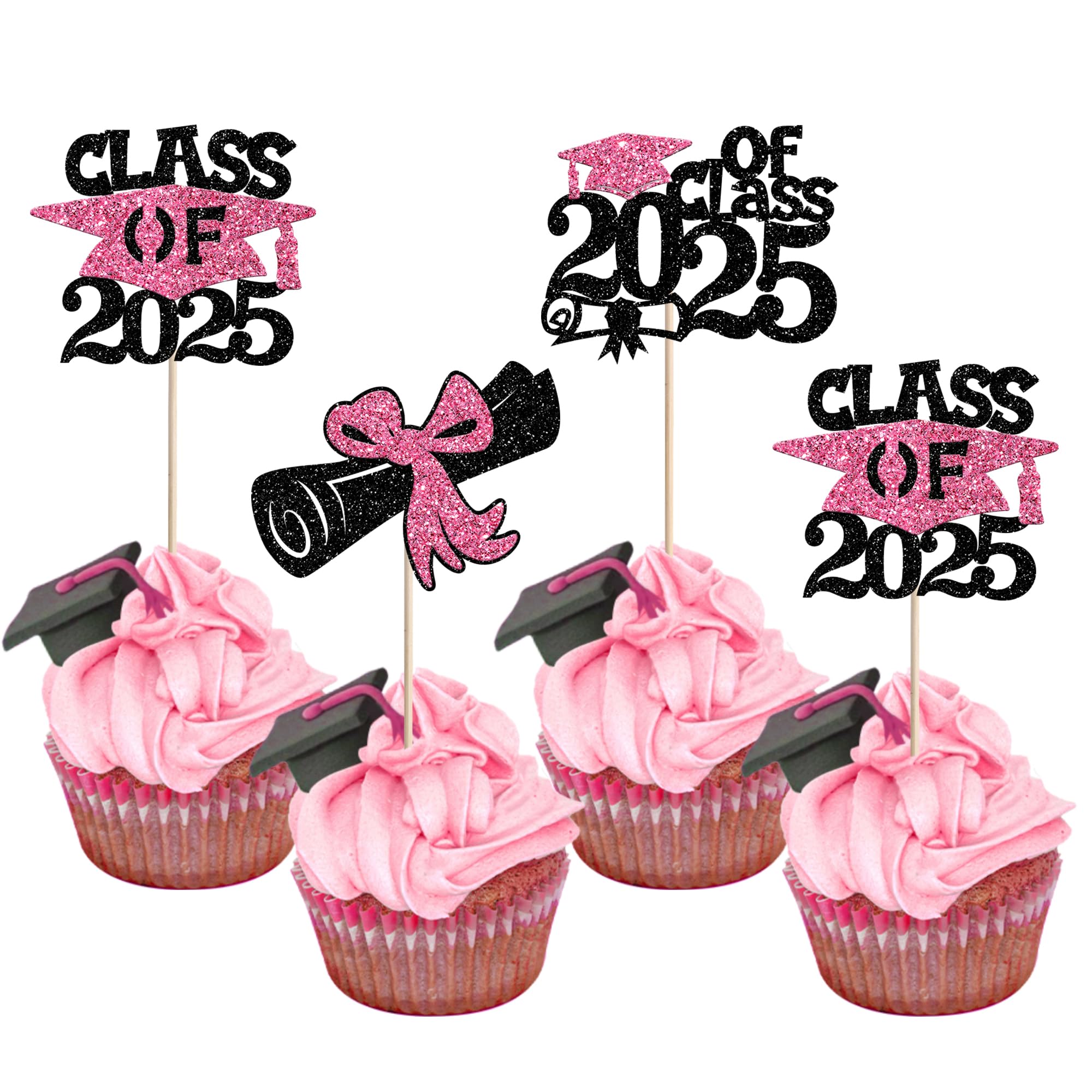Décorations Paillettes Classe 2025 Décorations Cupcakes Diplôme 2025 - Lot  24 Pièces Pailletées Violet - Cérémonie Remise Diplômes Décoration Fête  Graduation, image size:2000x2000