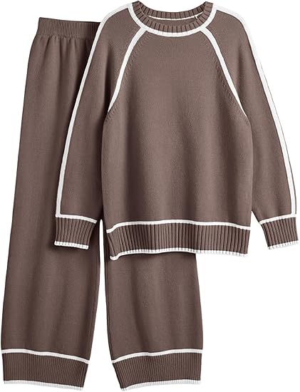 LILLUSORY 2 Piece Knit Lounge Set Womens Matching Sweater Sets