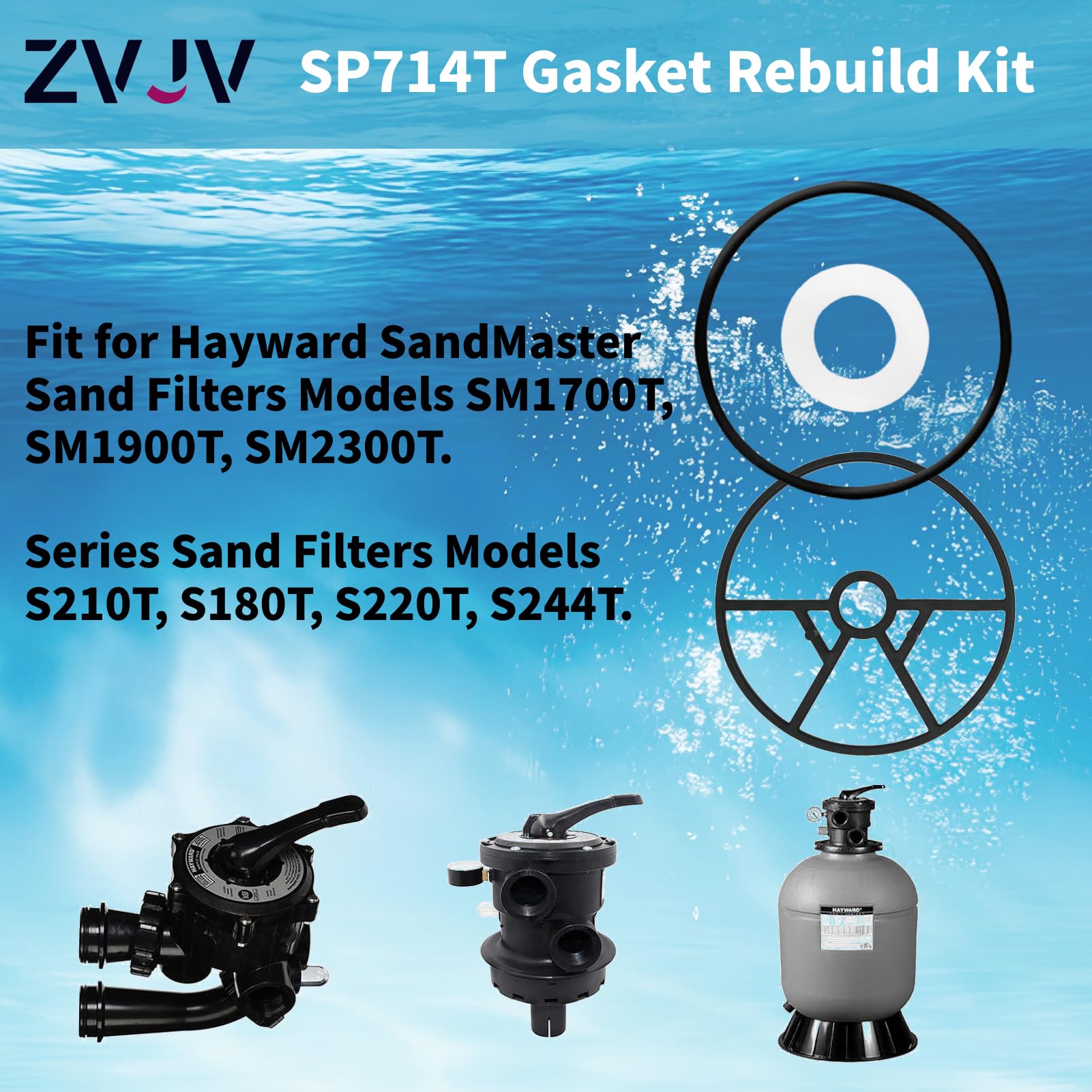 Amazon.com: ZVJV Variflo XL Valve SP0714T O-Ring Gasket Compatible  