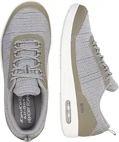 Tênis ortopédico de corrida, primavera, caminhada, leve, confortável, amortecimento de ar, ajuste amplo, tamanho 36-44, Cinza, 10.5 Wide Women/9 Wide Men