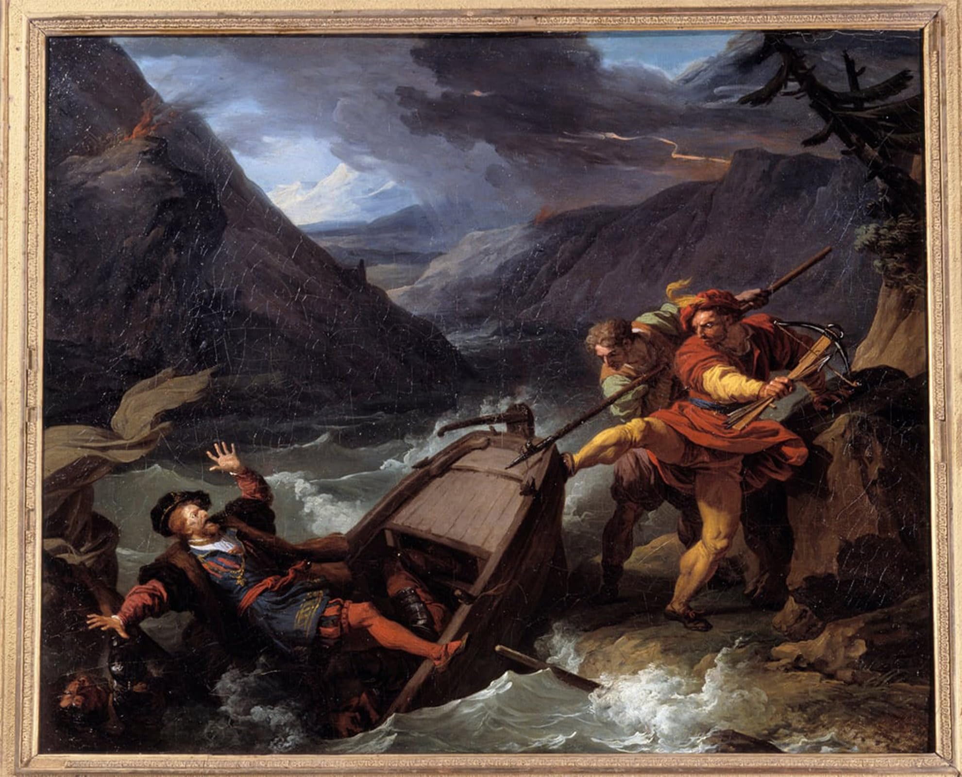 ARTXLXXBN Famous Painting Canvas Artwork Graffiti Print Tell Heros of Swiss Independence by Vincent Portrait Canvas Image for Home Decor 60x90cm