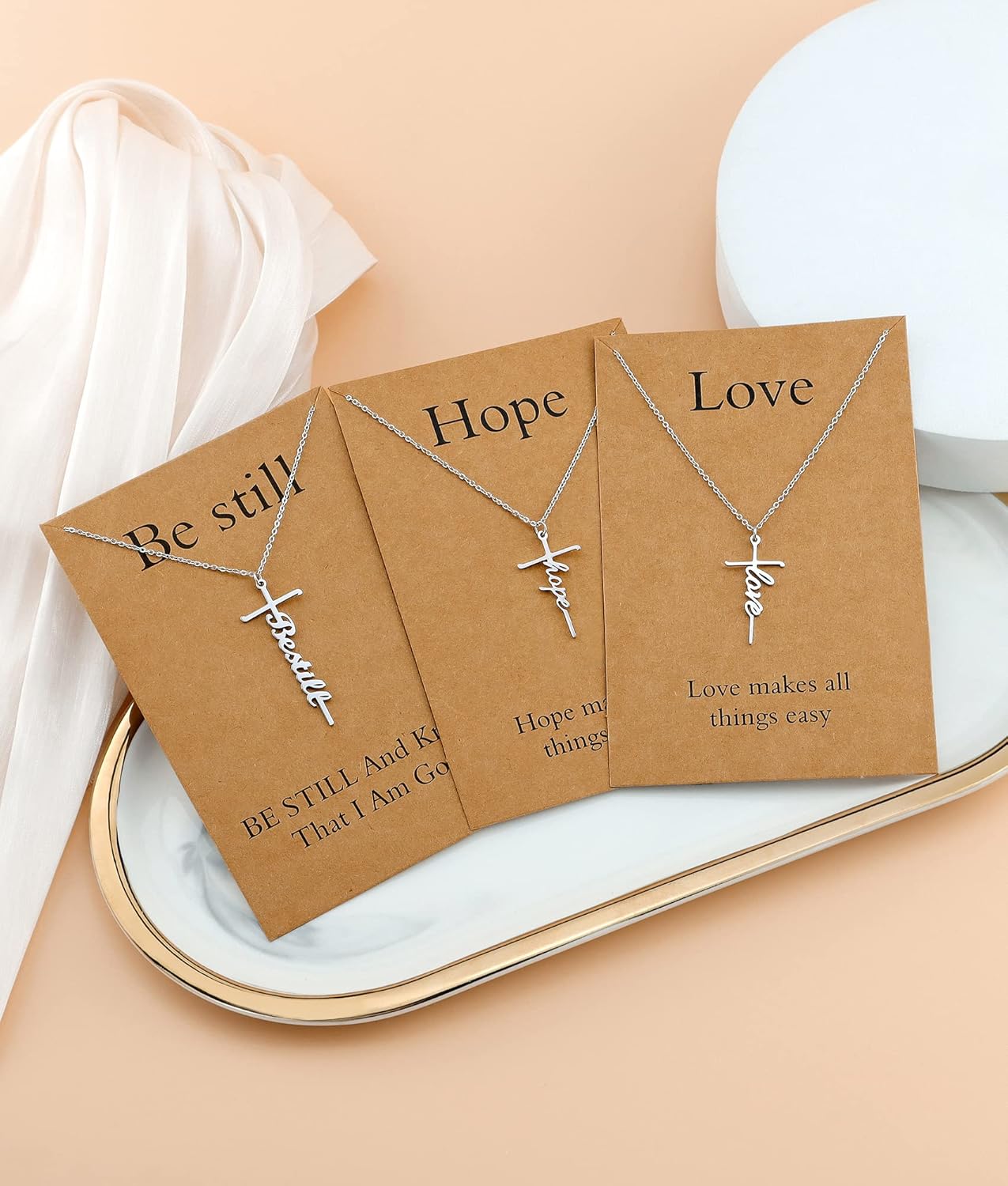 Lcherry Faith Cross Pendant Necklace for Women Religious Christian Jewelry Mother's Day Gifts for Women - Image 6