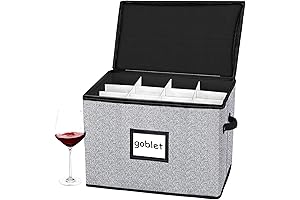 Stemware Storage Cases with Dividers: The Ultimate Glassware Protection Solution