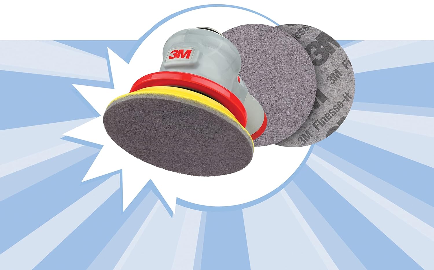 3M Finesse-it Refining Disc 3000, 5 in x NH, 20 discs per box 4 boxes per case