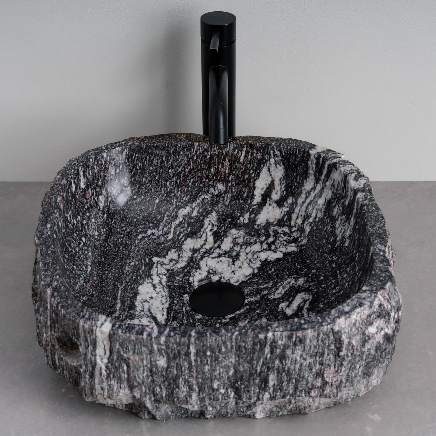 340 - Handcrafted Irregular River Stone Vessel Sink; Real Stone Sink; Unique Vessel Sink - Choose Your Design Under 'Color' Options