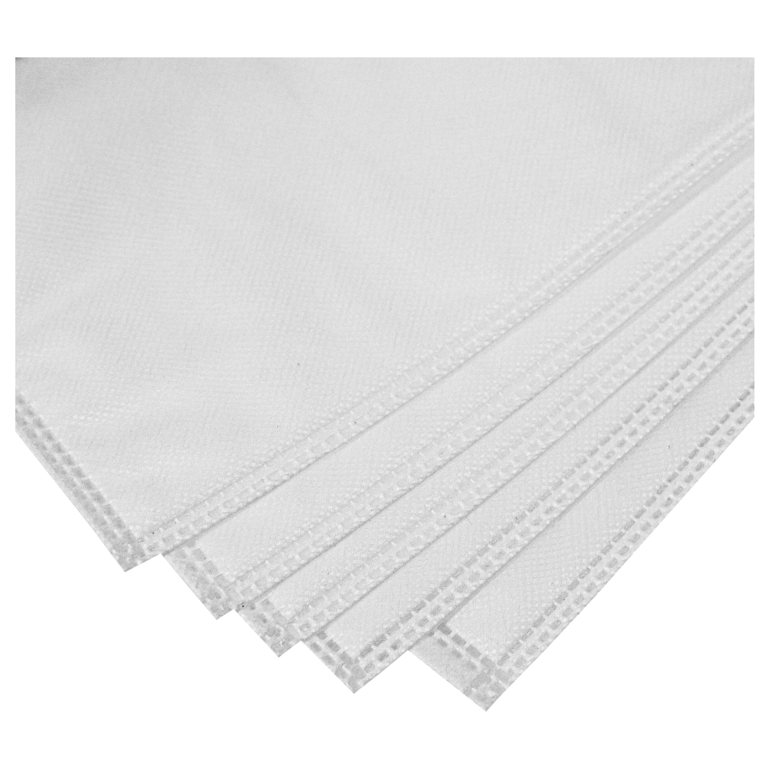 vhbw 10x bolsa compatible con Milwaukee AS 250 ECP, AS 2-250 ELCP aspiradora - vellón, capacidad de 25 L, 54 cm x 41 cm blanco