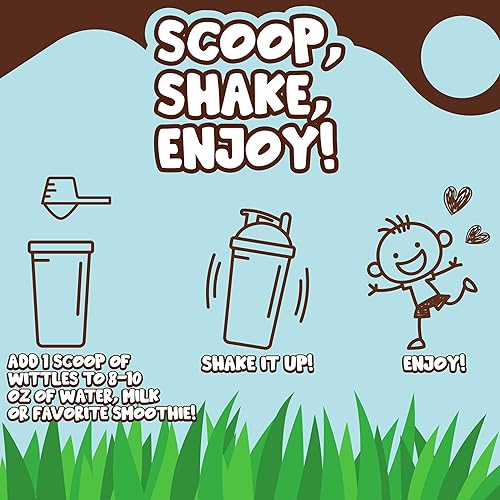 Miniatura 5 de Kids - Batido de proteína de chocolate orgánico para jóvenes y adolescentes, 0.31 onzas de proteína en polvo + polvo nutricional superalimento para