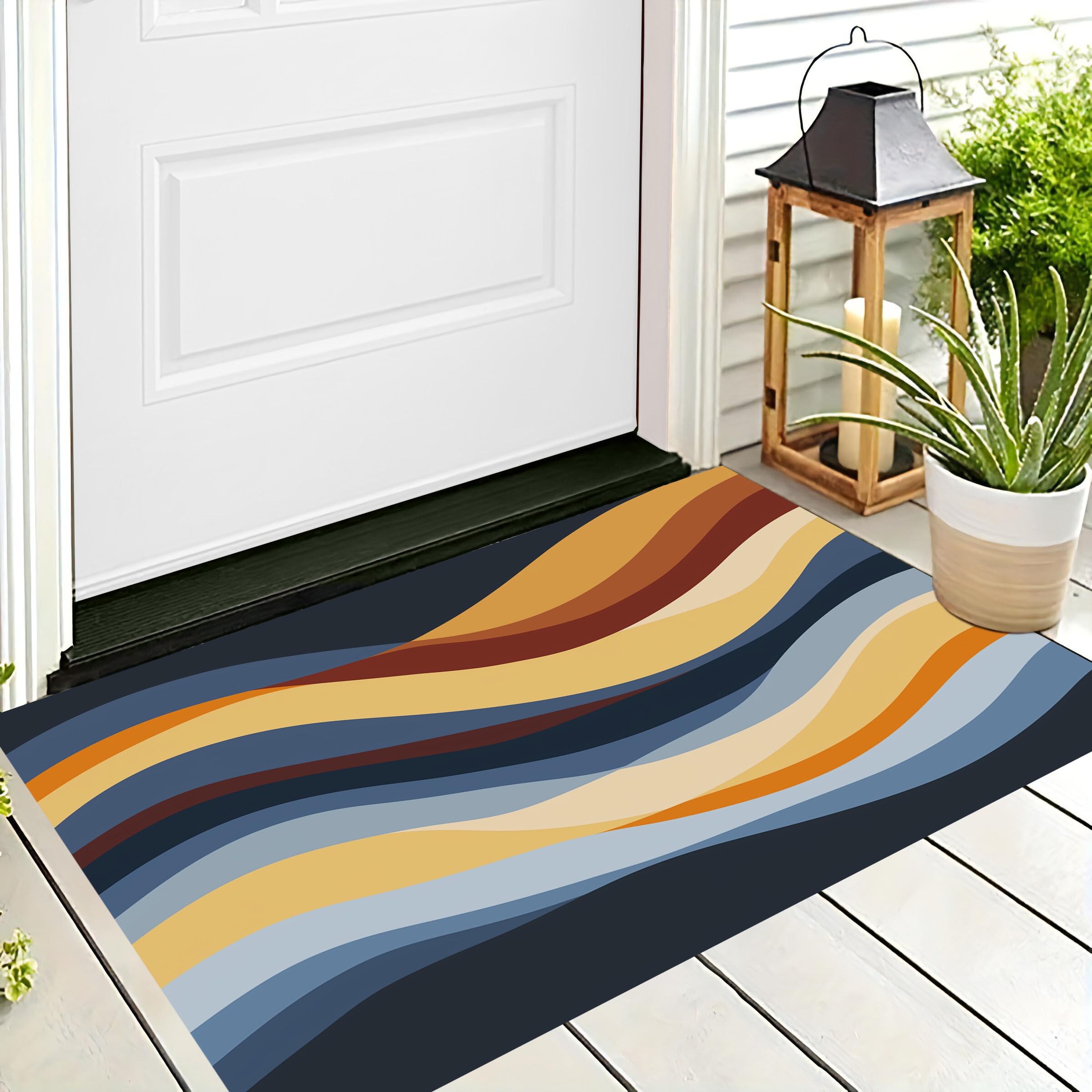 Tapis de salle de bain abstrait pour sublimer votre intérieur moderne