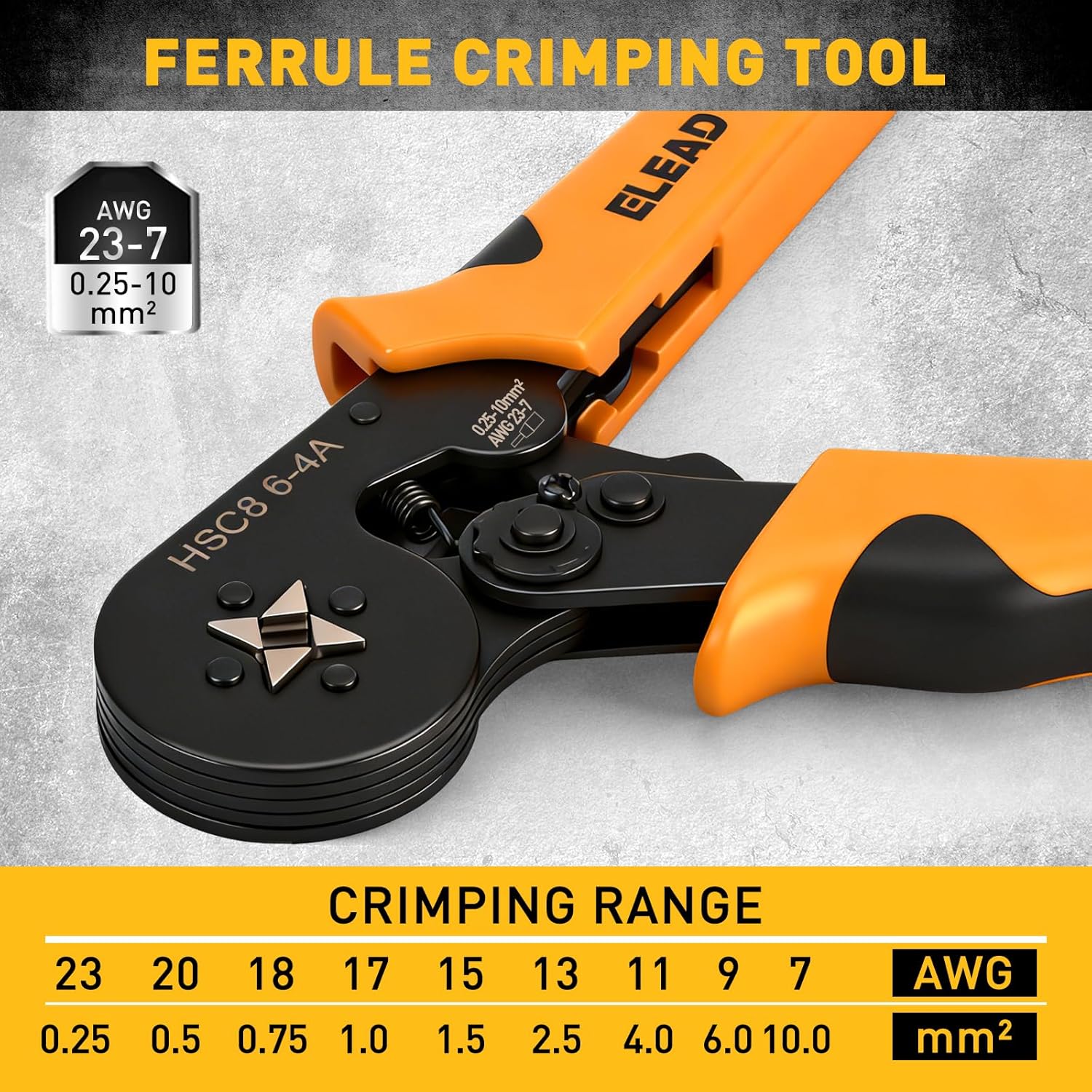 2180-Piece Ferrule Crimping Tool Kit, Wire Ferrules Connectors, Quadrilateral Crimp Ratchet Pliers for 0.25-10mm² AWG 23-7 with Wire End Ferrules Terminals, Tie Tape