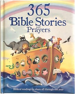 365 Bible Stories & Prayers Padded Board Book Treasury - Christian Gift for Kids Easter Christmas Baptism (Little Sunbeams Cottage Door Press)