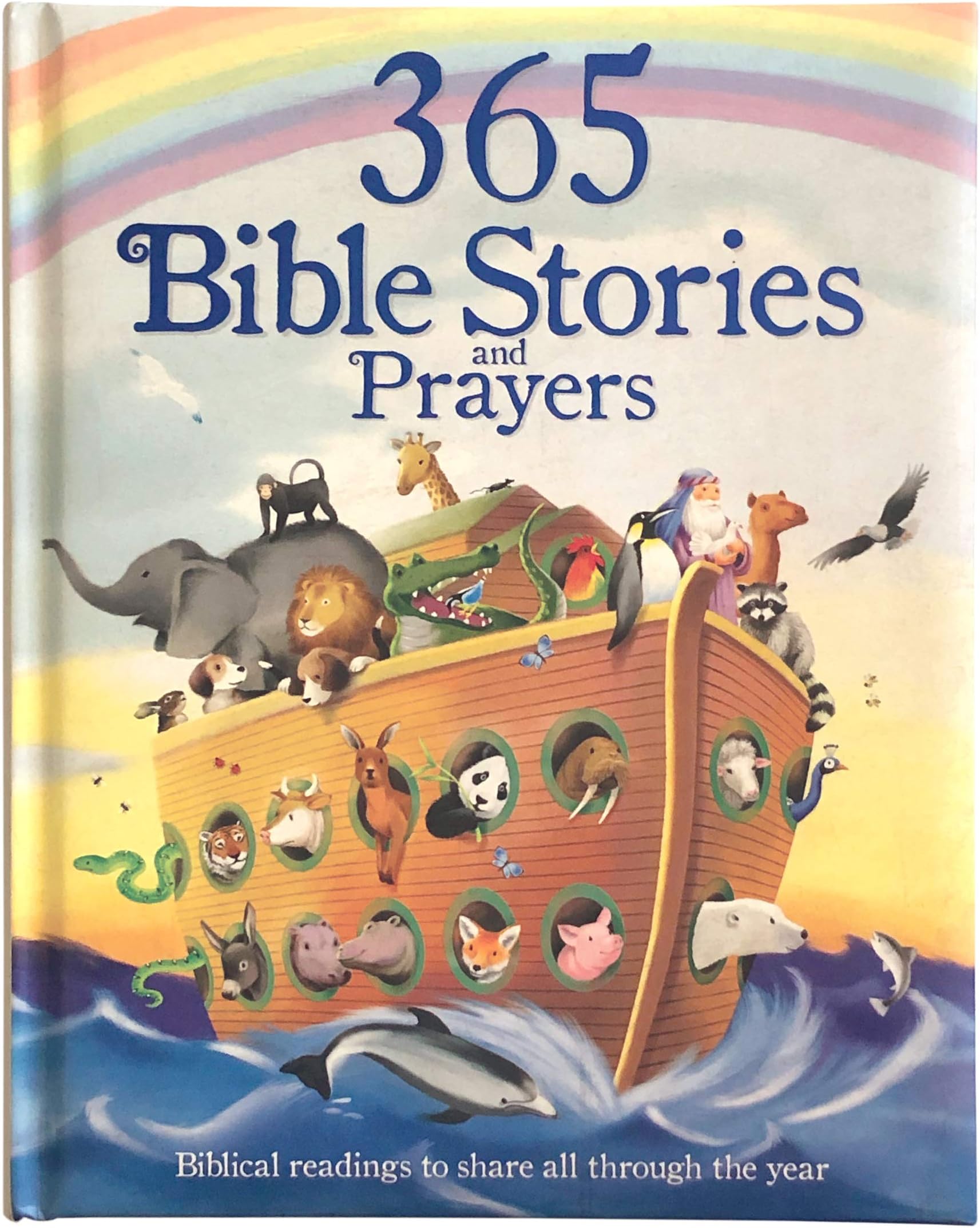 365 Bible Stories and Prayers Padded Treasury - Gift for Easter, Christmas, Communions, Baptism, Birthdays (Little Sunbeams)