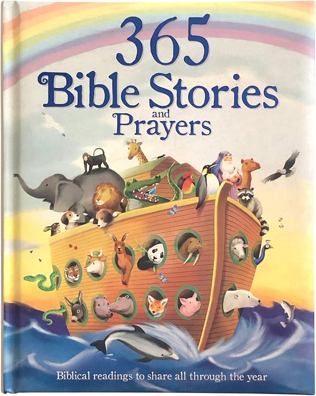365 Bible Stories and Prayers Padded Treasury - Gift for Easter, Christmas, Communions, Baptism, Birthdays (Little Sunbeams)