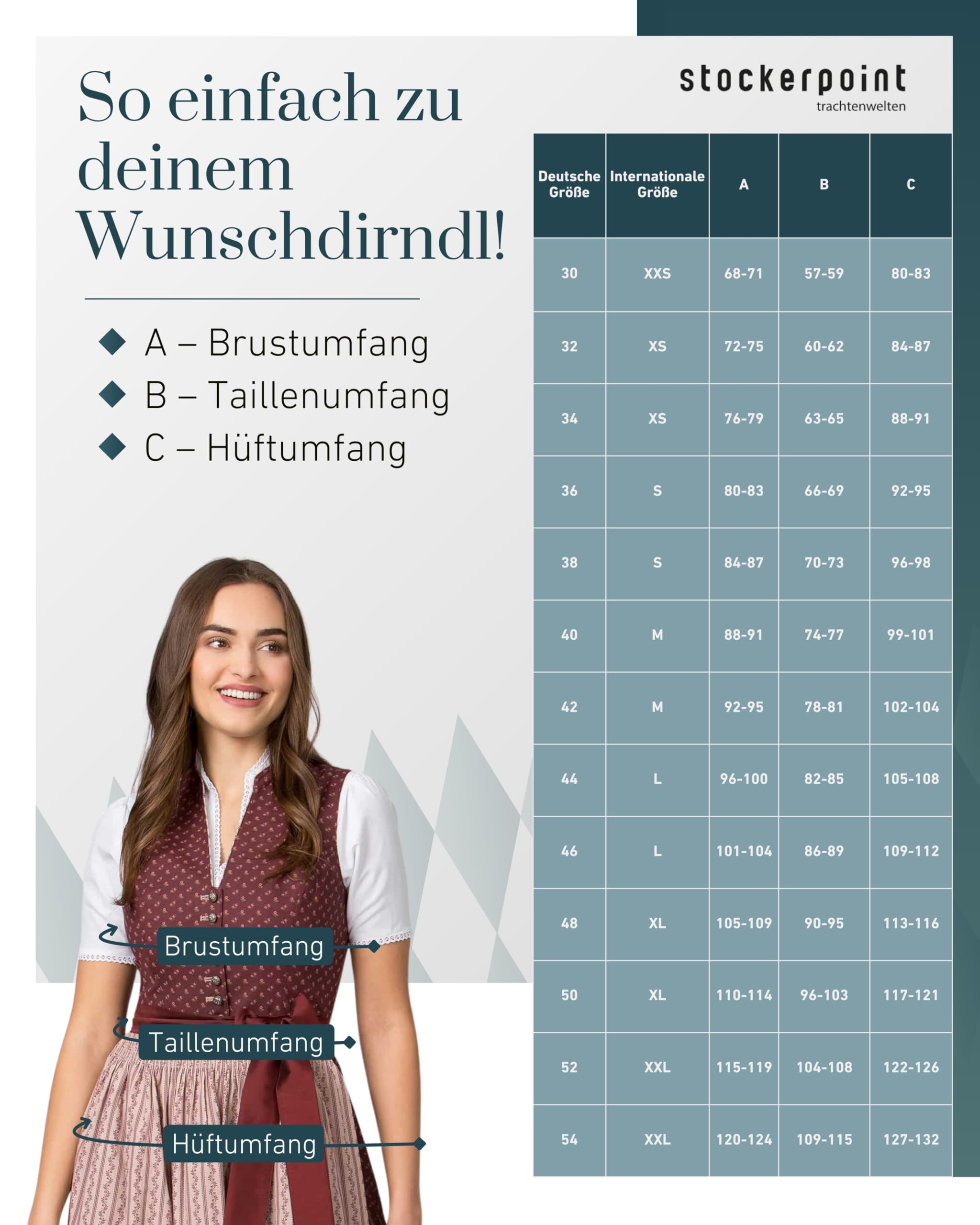 Damen Dirndl Hannah Kleid für besondere Anlässe (1er Pack)