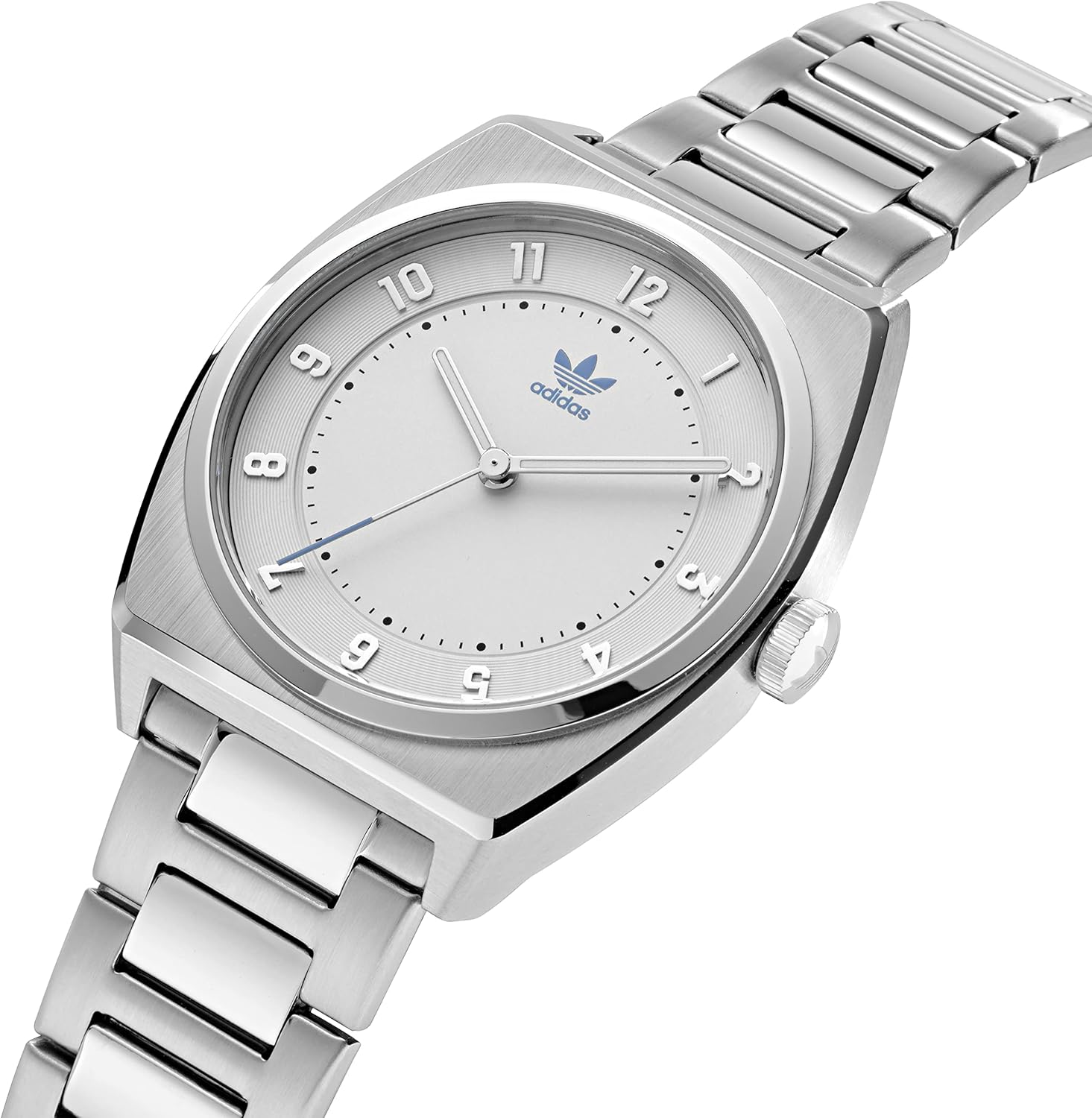 Adidas Orologio da polso in acciaio inossidabile (modello: AOSY220252I), argento, Argento, Bracciale Adidas Orologio da polso in acciaio inossidabile (modello: AOSY220252I), argento, Argento, Bracciale