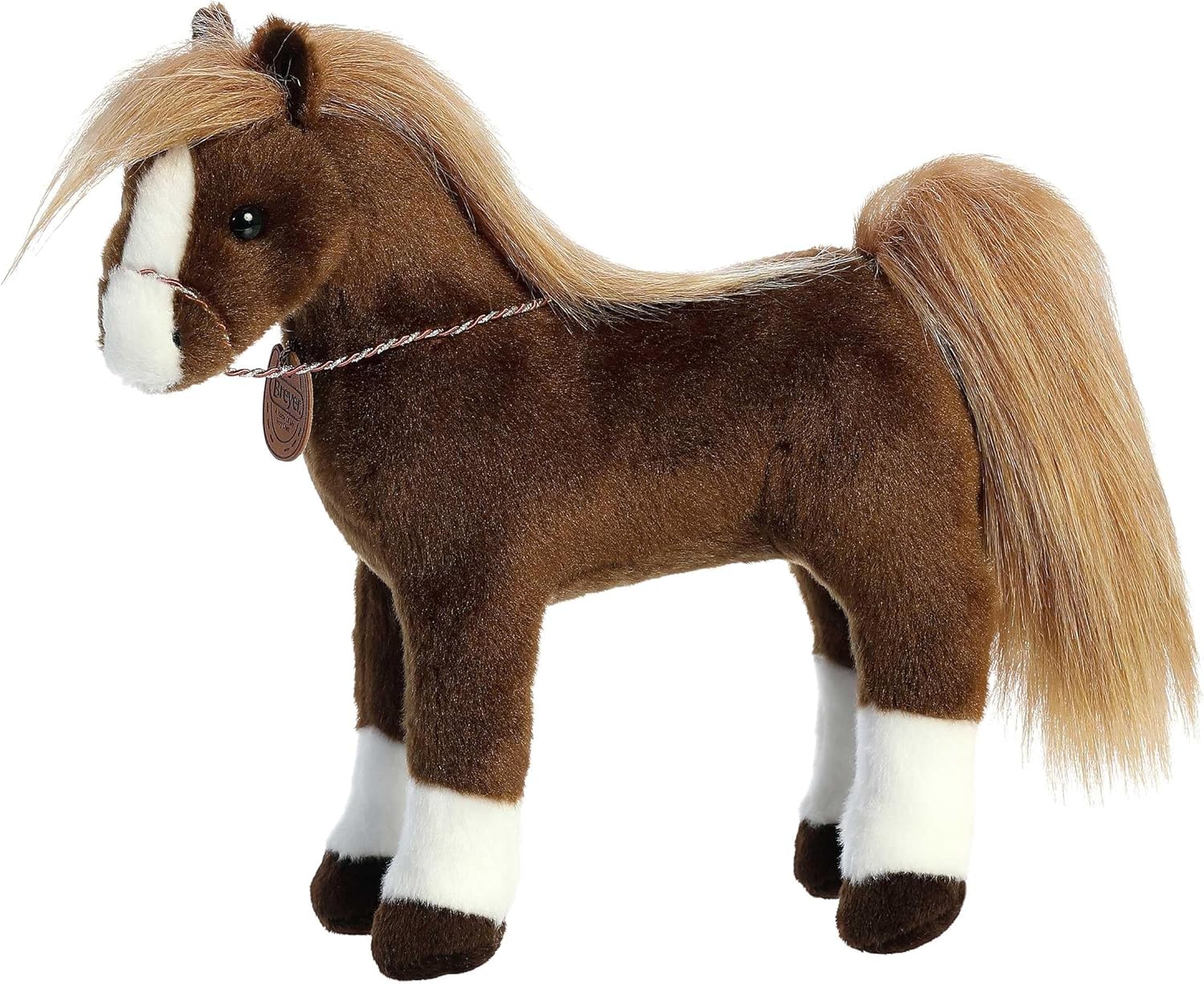 Aurora® Exquisite Breyer® Showstoppers American Saddlebred Stuffed Animal - Realistic Detailing for Imaginative Play - Perfect for Kids, Adults, and Any Horse Lovers - Brown 11 Inches