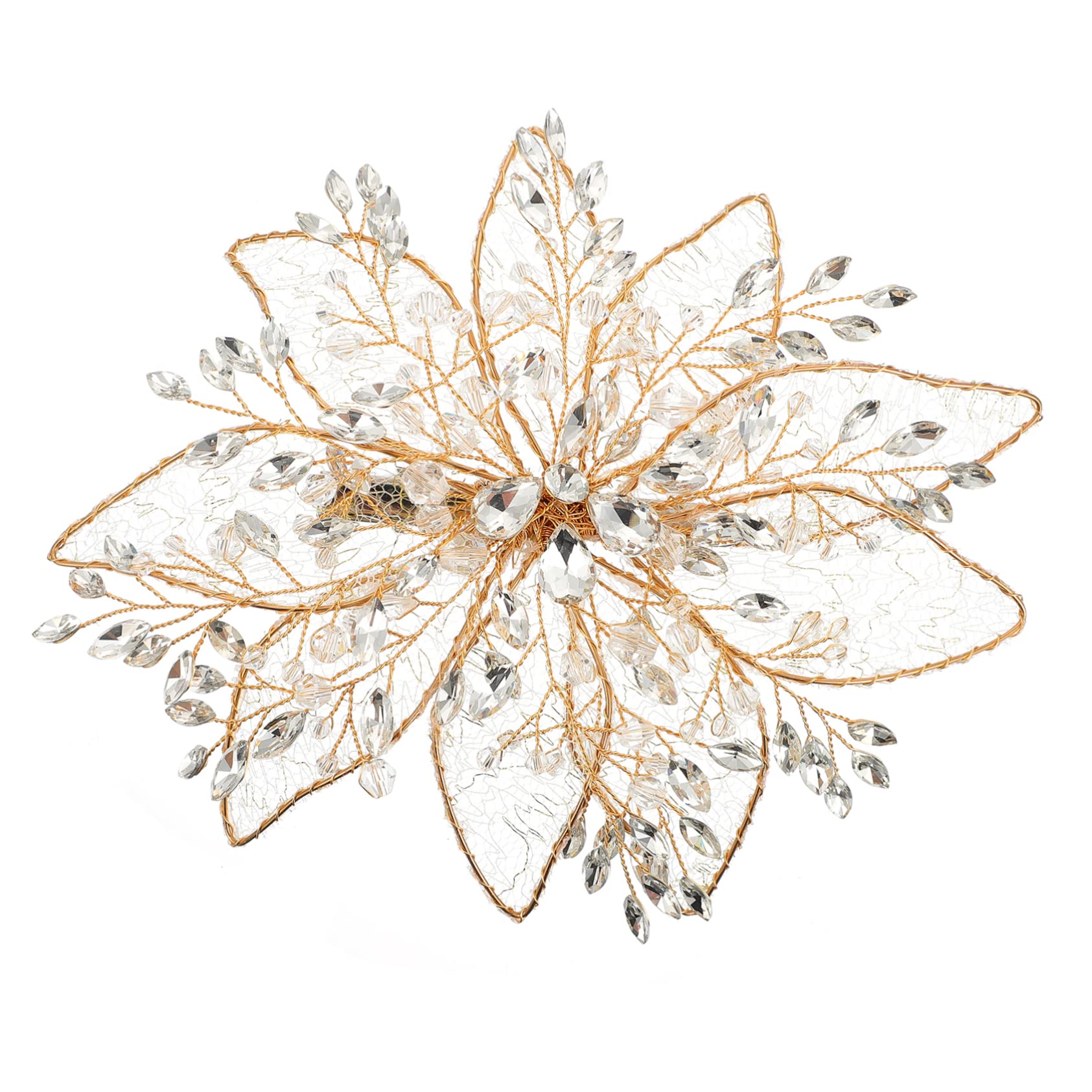 Pince à cheveux en strass mariage : accessoire coiffure élégant pour mariée et demoiselle d'honneur