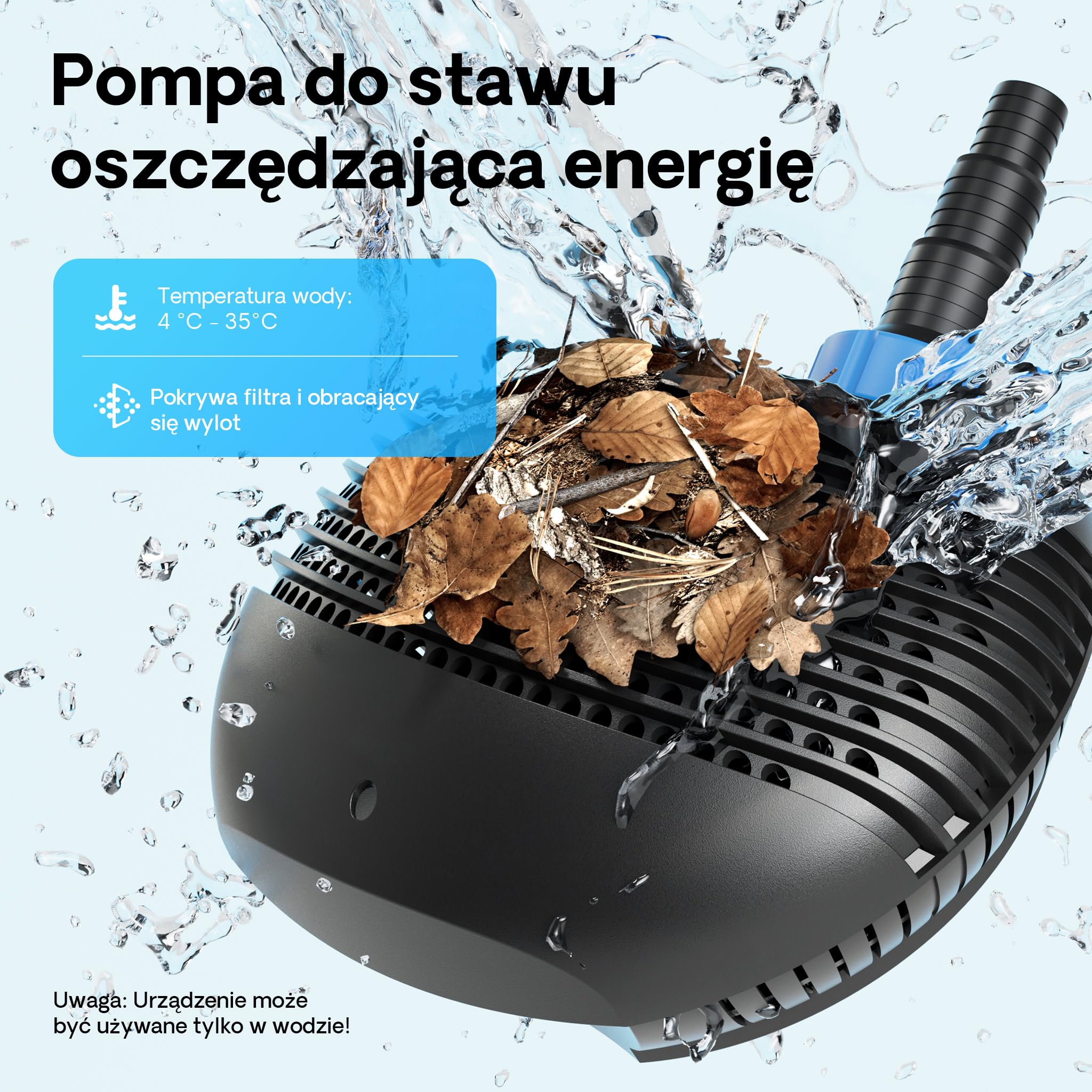 Zestaw filtrów do stawu o pojemności 12000 l z oczyszczaczem do stawu 18 W i pompą CTF ECO o mocy 20 W