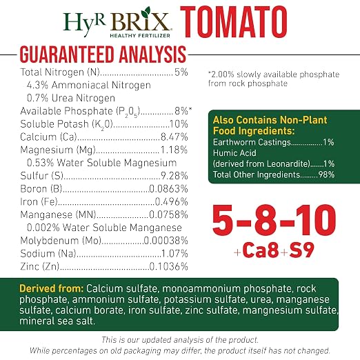 Fertilizante de liberación lenta 5-8-10 para tomate, bolsa de 45 lb miniatura 5