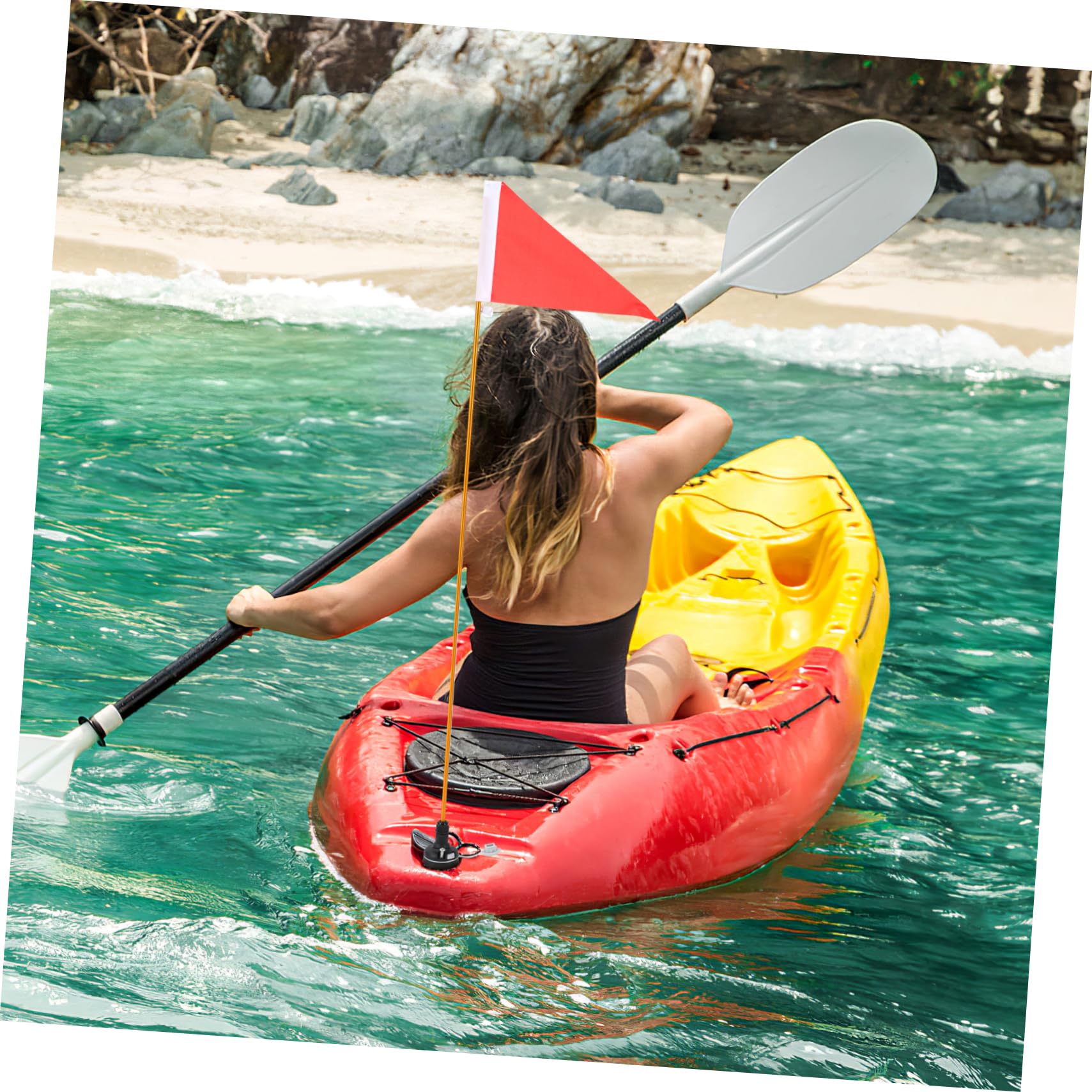Kisangel Kit de Montaje de Pista de para Kayak canoas Aprobado Accesorios para Botes y Accesorios para Deportes acuáticos Accesorio de asta de de