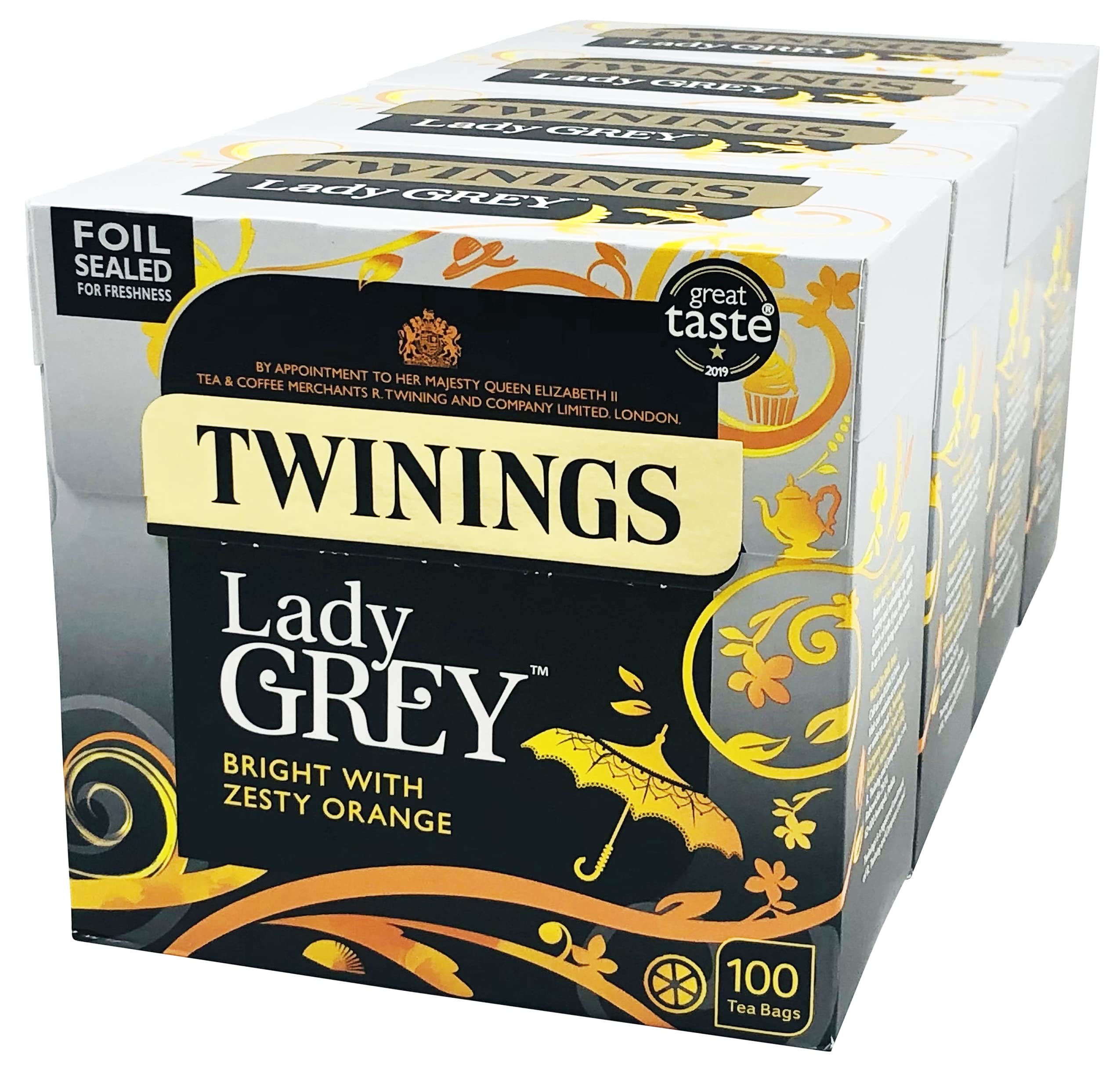 Twinings Lady Grey Tea 4X 100 Bolsa de té
