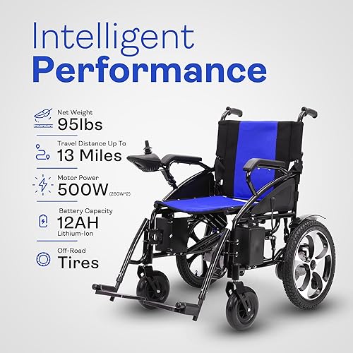 Miniatura 2 de Sillas de ruedas eléctricas para adultos, todo terreno, resistentes, de doble motor, plegables, motorizadas, para personas mayores, silla de ruedas