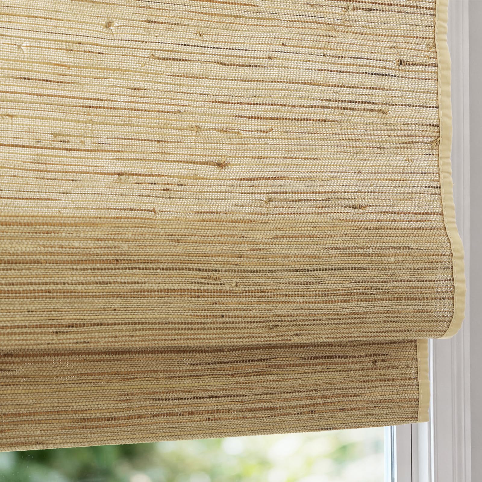 Artdix Bamboo Cordless Roman Shades