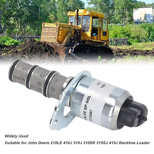 Miniatura 8 de Reemplazo hidráulico de la válvula electromagnética, válvula solenoide ahorro de energía para los cargadores 12V AT310587 de la retroexcavadora