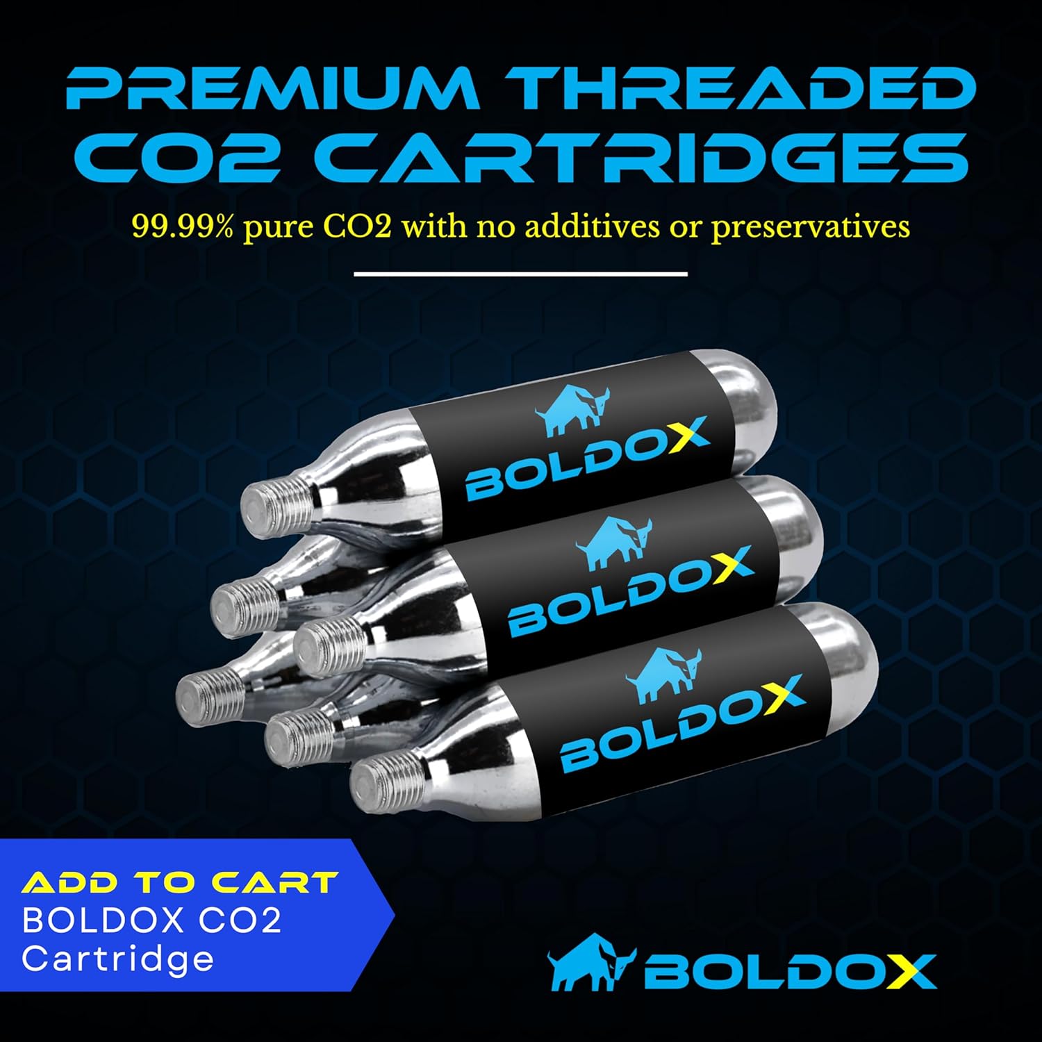 16g CO2 Threaded Cartridges AC Drain Gun - C02 Powered HVAC Tools for The DIY Homeowner to Clear Buildup & Debris in AC Drain Tubes with CO2 Drain Gun - 16g CO2 Cartridges