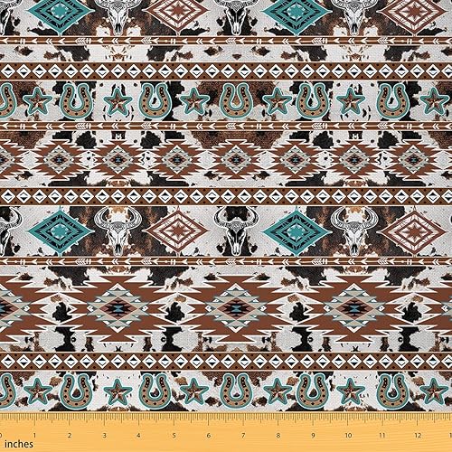 Miniatura 9 de Feelyou Tela de flores Groovy por Yarda - Tela de tapicería retro floral bohemio para coser manualidades, flores hippie de los años 70, decoración