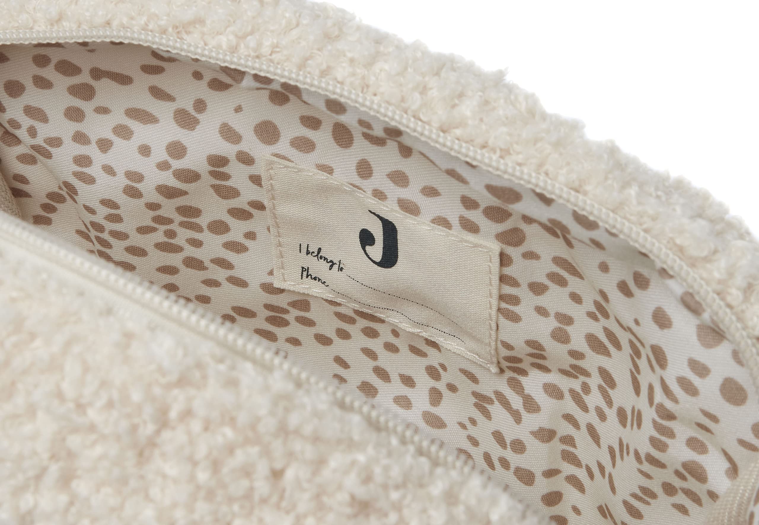 Jollein 053-577-66060 Trousse de Toilette pour Les déplacements Boucle/nœud Ivoire, Ivoire, Boucle Sac à Couches/Trousse de Maquillage/Organiseur