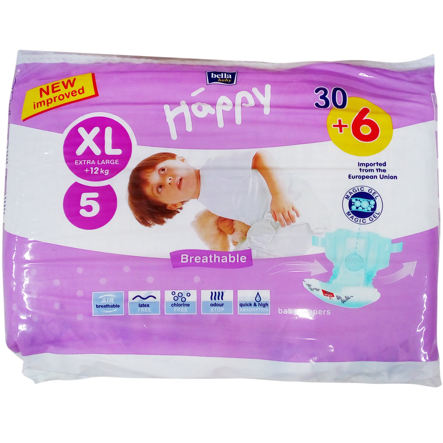 Buy Bella Diapers - Extra Large + 12kg, 36 Numbers Carton Online