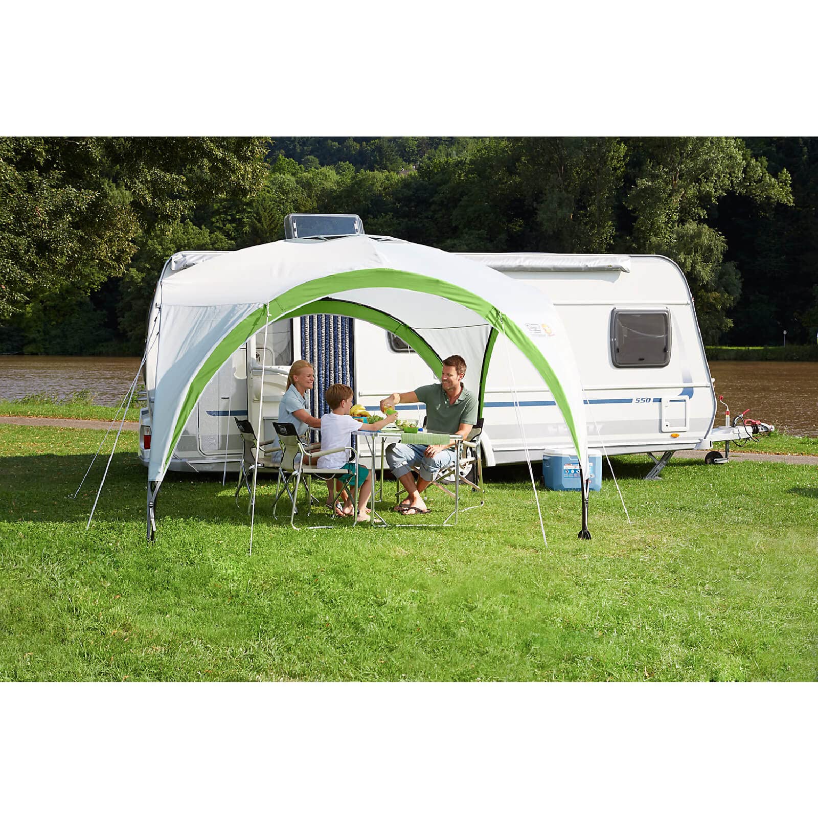 Coleman Gazebo Event Shelter Pro L 12 x 12 pies para Festivales, jardín y Camping, construcción de Postes de Acero Resistente, Tienda de campaña Grande con protección Solar SPF 50+