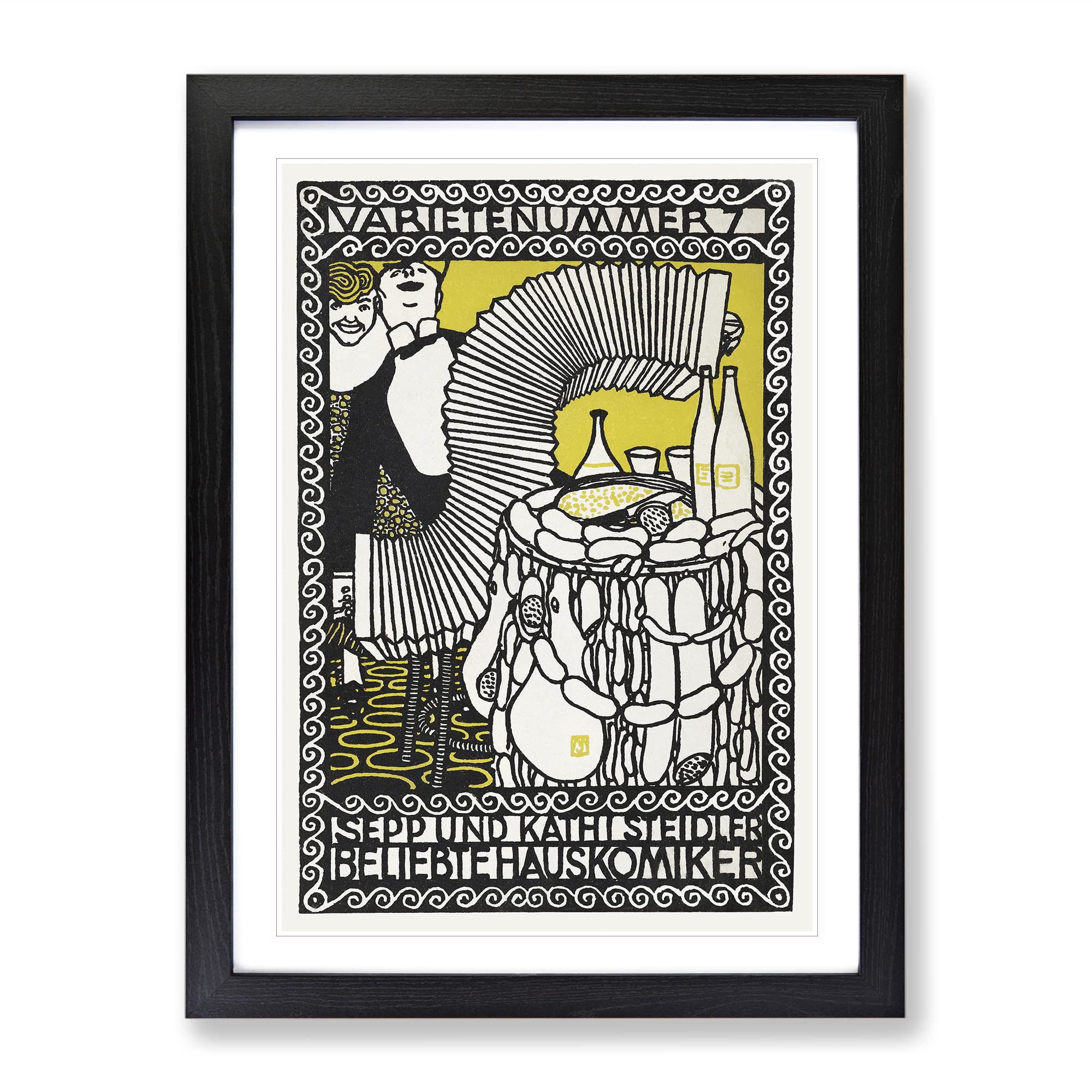 Sepp And Kathi Steidler By Moriz Jung Classic Painting Framed Wall Art Print
